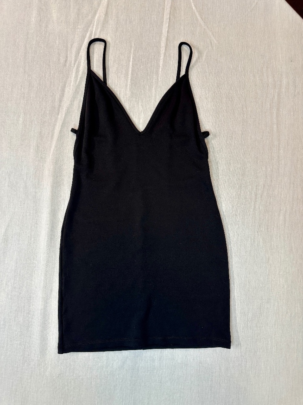 American Apparel Bixel Cage Dress Deep V Neck Cutout size Large Bodycon